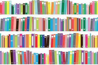Bright Bookcase Mural Custom Made To Suit Your Wall Size By The Uk S No Wallpaper