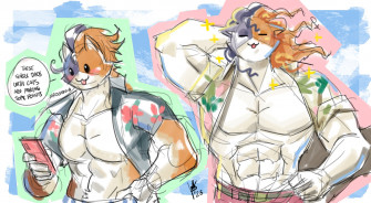 Purradise Meowscles By Shtar On Itaku
