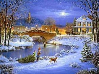 Days Country Winter Wallpaper L Heure D Hiver Christmas Trees
