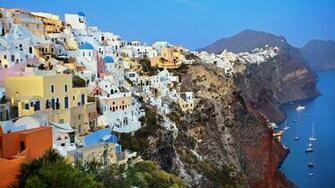 Santorini Wallpaper Image
