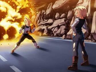 Android Vs Vegeta Dragonball Z Wallpaper