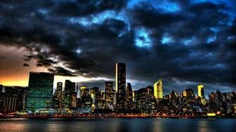 New York City Skyline 1080p Wallpaper HD Wide Screen
