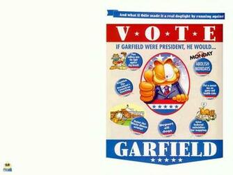 Vote Garfield Cartoons Wallpaper Picture