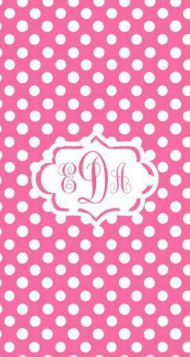 Pink And White Polka Dots With Quatrefoil Center Matching