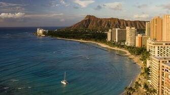 Waikiki Beach Honolulu Oahu Hawaii Computer Wallpaper