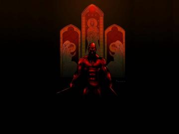 Daredevil Minimal Art Dark Wallpaper HD Image Picture