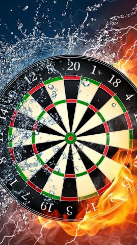 Darts 4k 5k Wallpaper HD Wheel Target Fire Water Dart