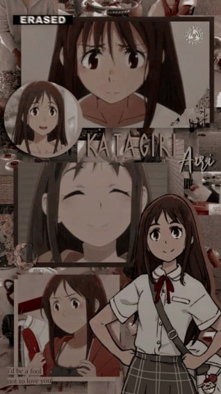 Vibrant Collage Artwork Of Airi Katagiri From Erased