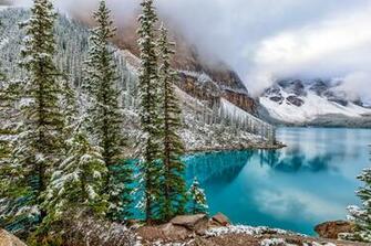 Banff National Park Winter Alberta Canada Moraine