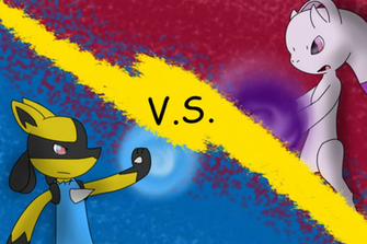 Request Lucario Vs Mega Mewtwo Y By Kurtisthesnivy