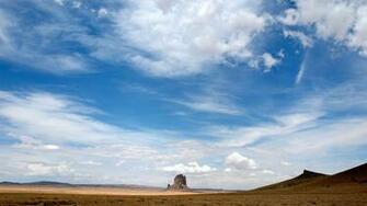 Sky Valley Desert Utah Monument Clouds Big Blue