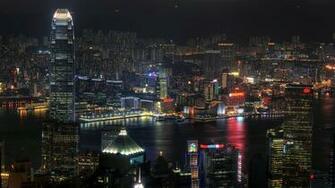 Night Time Cityscape HD Wallpaper