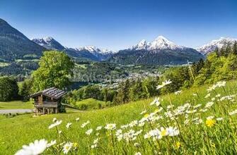 Alps Bavaria Wall Mural Wallpaper