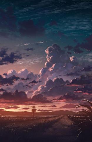 Sketch Kiss Lips Nicheh In Anime Scenery Wallpaper