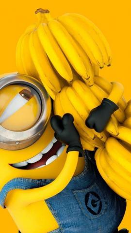 Banana Minions Minion Wallpaper iPhone Cute