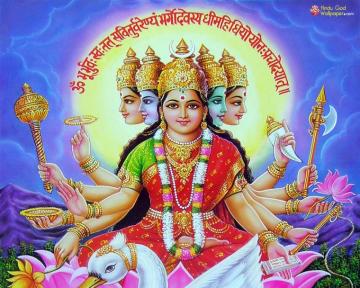 Vedmata Gayatri Wallpaper Mantra Singen Lende