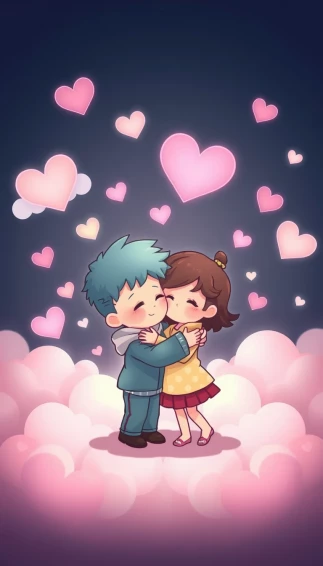 Love Hug Wallpaper