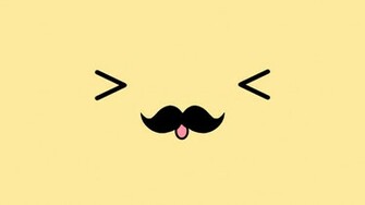 HD Wallpaper Monito Con Moustache By Lovegomezbiebs Dtvk