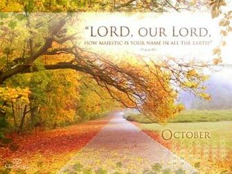 October Psalm Desktop Calendar Monthly Calendars
