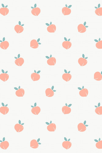 Hand Drawn Peach Patterned Background Design Element Wallpaper