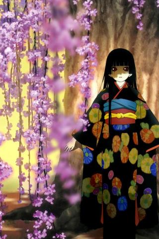 Hell Girl Jigoku Shoujo iPad iPhone HD Wallpaper