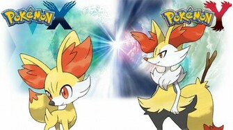 Pokemon X Y Wallpaper Fennekin And Braixen By Thelimomon On