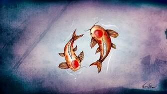 Media Wallpaper Evansheline Blue Koi Fish