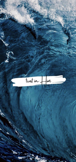 Trust Christian Phone Wallpaper Ocean Background