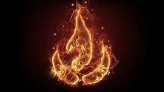 Black And Red Fire HD Wallpaper