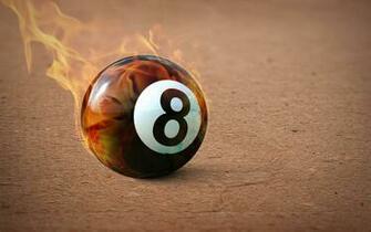 Ball Wallpaper Flaming 8ball By Riccardonegri