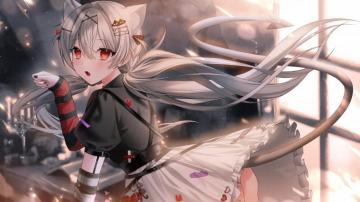 Anime Wallpaper Original Hiya Single Long Hair Looking At Er