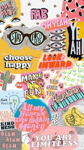 So 90s Wallpaper Collage Background iPhone