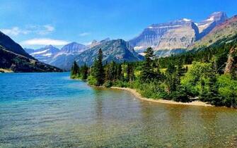 Cosley Lake Glacier National Park Montana Usa Desktop