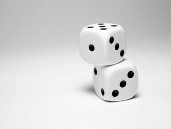 Two White Dice Wallpaper Desktop