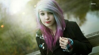 Emo Blonde Girl Desktop HD Wallpaper Stylish