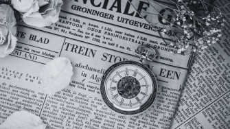 Black And White Newspaper Wallpaper