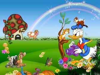 Wallpaper Desk Cartoon Garden