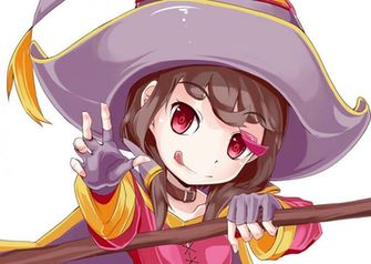 Funny Megumin Konosuba Anime Wallpaper HD Image Picture