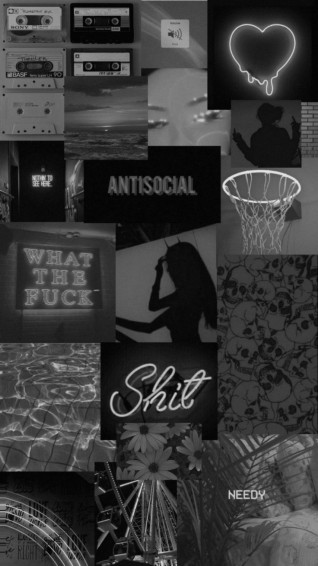 Black White Dark Phone Wallpaper Aesthetic