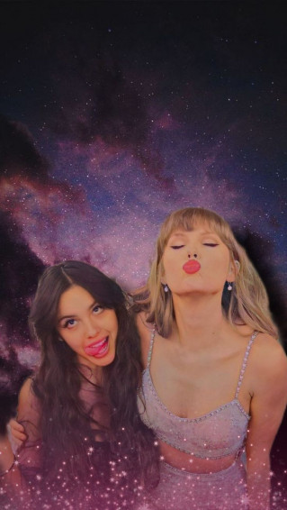Taylor Swift Olivia Rodrigo Lockscreen Brits