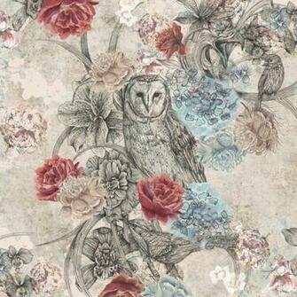 Of Prey Birdsong Peacock Owl Wallpaper Kingfisher Floral