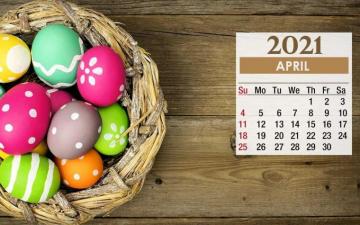 Easter April Calendar Wallpaper Awesome HD