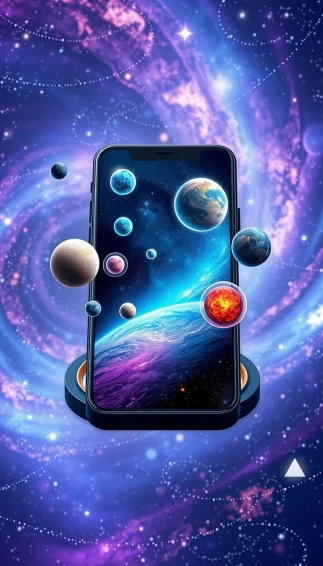 3d Space Phone Wallpaper