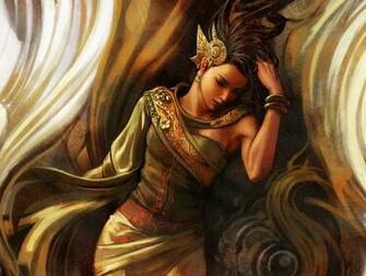 Cartoon Picture Fantasy Girl Wallpaper