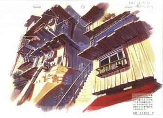 Kill La Background Artbook Poor Town Concept Killlakill