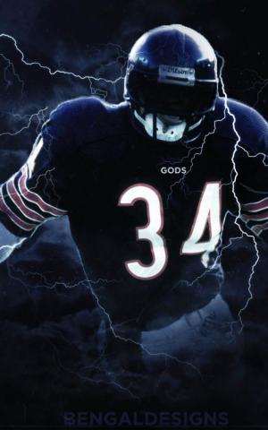 Walter Payton Wallpaper By Bengaldesigns