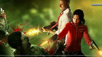 Left Dead Killing Zombies Wallpaper