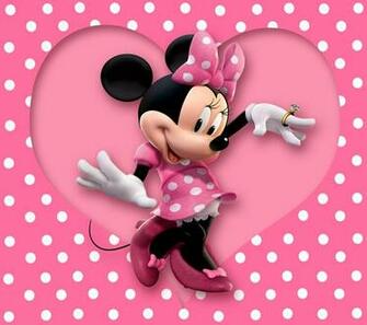 Cute Purple Minnie Mouse Cartoon HD Wallpaper