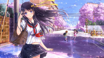 School Girl Wallpaper