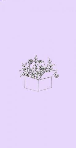 Purple Flowers Aesthetic Wallpaper Glitter